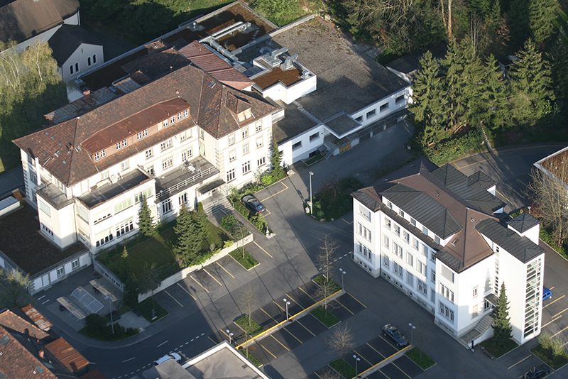 Photo aérienne du bâtiment 