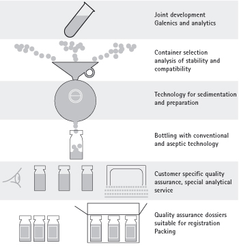 Manufacturing process of parenterals