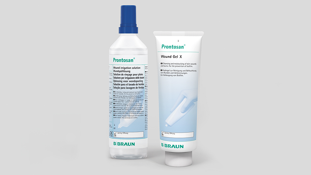 Prontosan Flasche und Tube