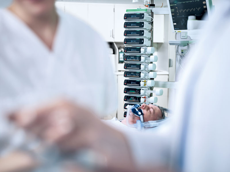 Patient en soins intensifs